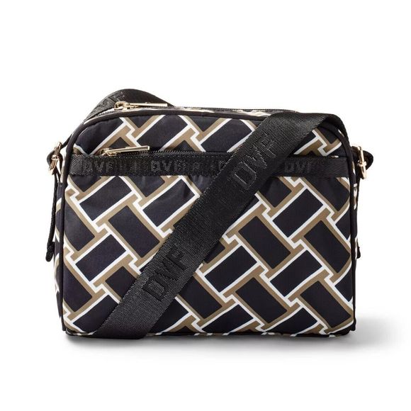 DVF for Target Camera Bag Weave Neutral Diane Von Furstenburg Fast Ship! - Picture 2 of 5
